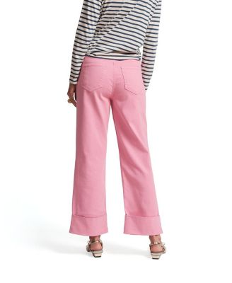 Smarty Cuffed Jeans in Pink