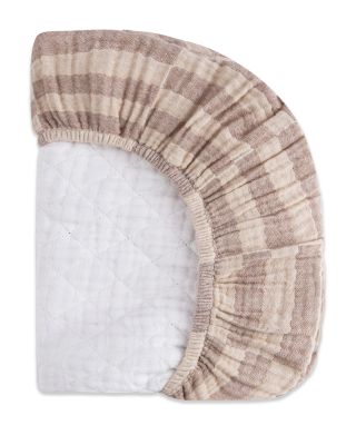 Quilted Changing Pad Cover in Muslin Cotton