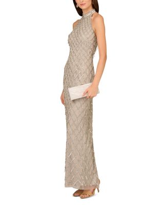 Beaded Halter Gown