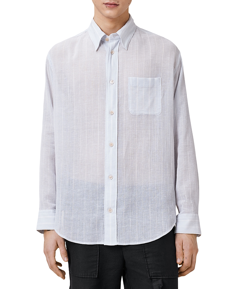 Allsaints Holme Oversized Fit Button Front Shirt