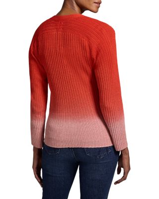 Ombr&eacute; Ribbed Cardigan