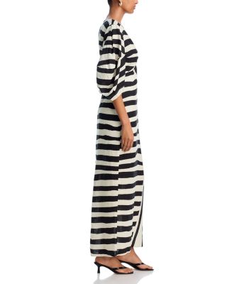 Gaia Striped Cut Out Maxi Dress