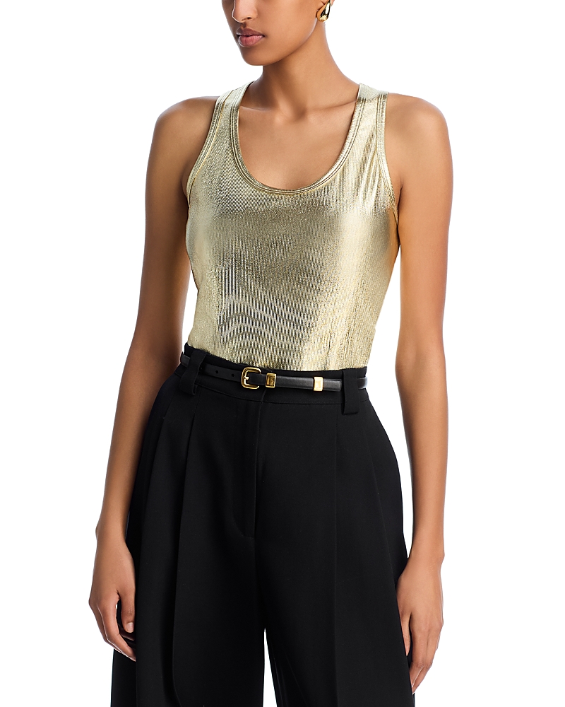 AQUA METALLIC TANK TOP - EXCLUSIVE