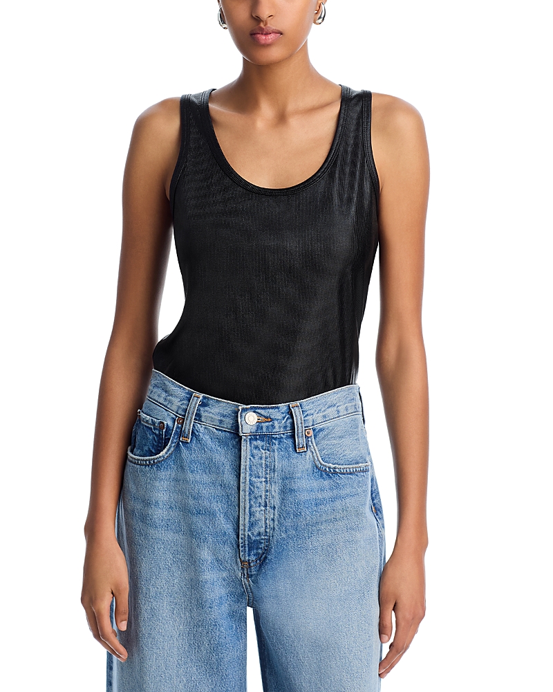 AQUA METALLIC TANK TOP - EXCLUSIVE