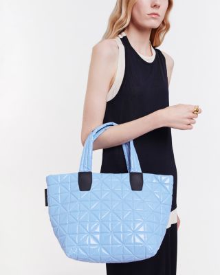 Vee Small Vinyl Tote