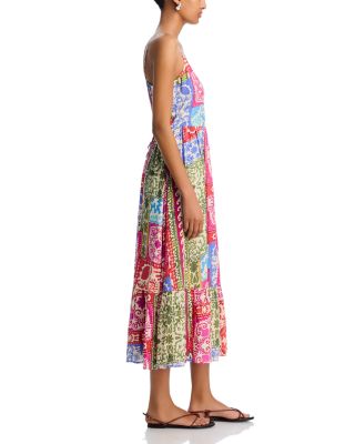 Wilcox Mixed Print Midi Dress -Exclusive