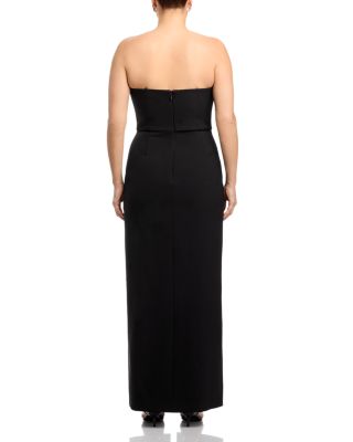 Strapless Crepe Gown - Exclusive