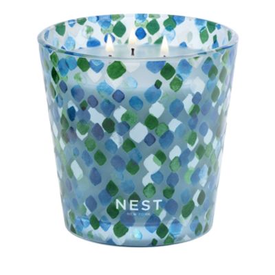 Forest Rain Decorative 3 Wick Candle, 21.2 oz.
