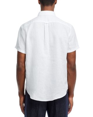 Short Sleeve Linen Shirt in White - Exclusive