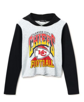  Women's NFL Kansas City Chiefs Block Crop Hoodie