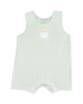 Boys' Mini Gingham Appliqu&eacute; Sleeveless Shortie Romper - Baby