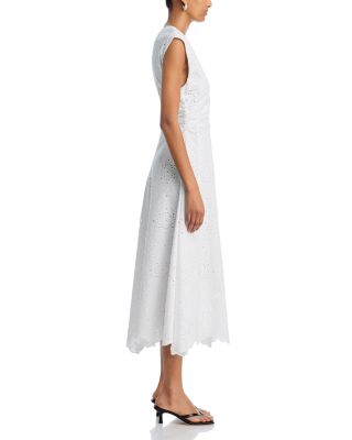 Aven Eyelet Midi Dress