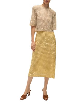 Allora Embellished Midi Skirt