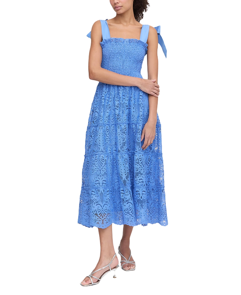 Hill House Home The Ribbon Ellie Nap Dress In Sky Blue Lace