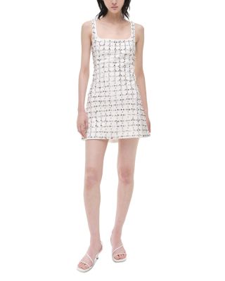 Ziva Metallic Floral Embellished Dress