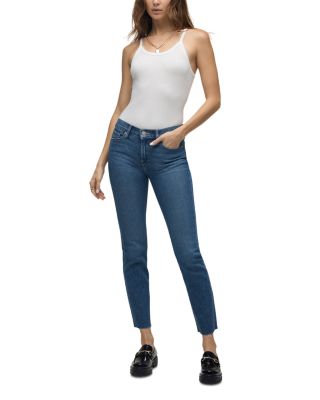 Nico Mid Rise Straight Leg Jeans in Penny