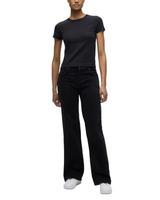 Rosie High Rise Wide Leg Jeans in in Fabulous Black