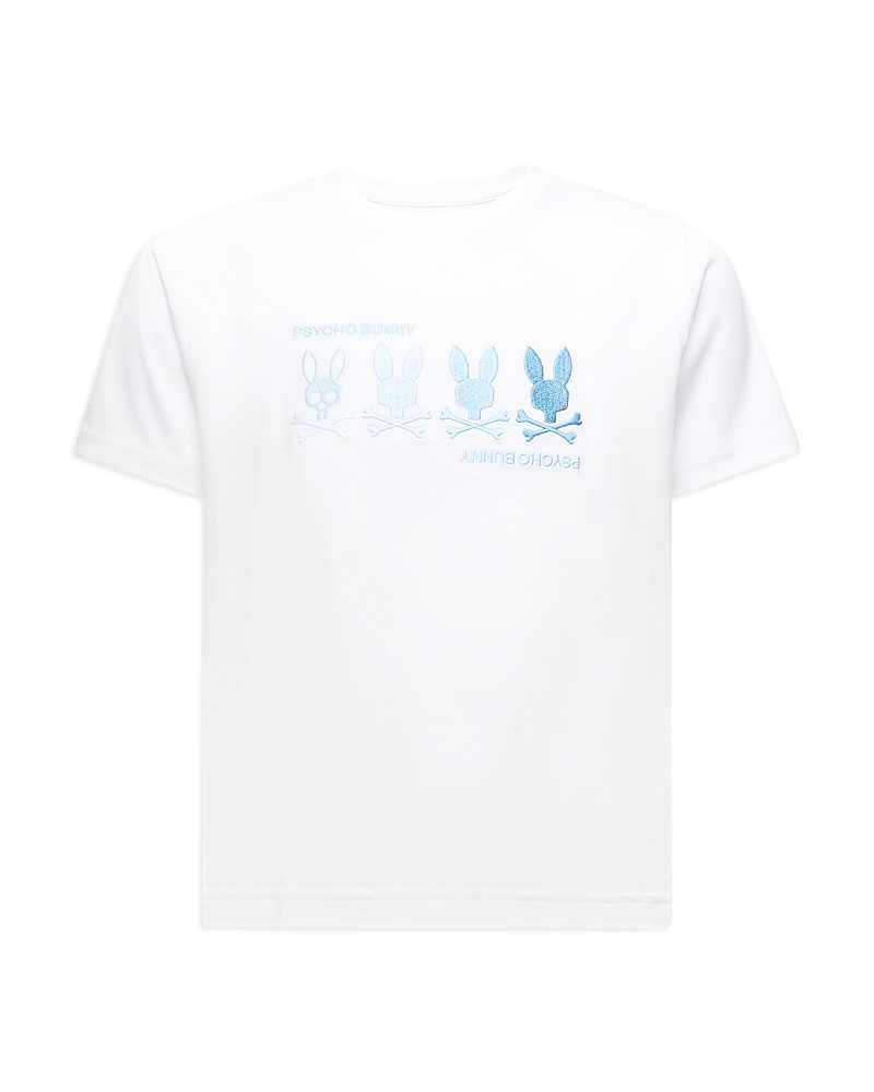 Shop Psycho Bunny Unisex Kids Oceania Embroidered Graphic Tee - Little Kid, Big Kid In White