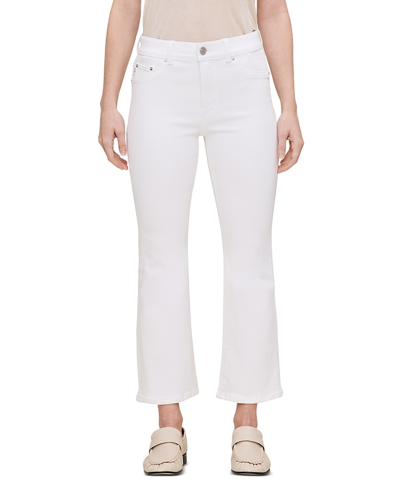 DL1961 Petite Bridget Crop Instasculpt High Rise Bootcut Jeans in White DL1961 Petite Bridget Crop Instasculpt High Rise Bootcut Jeans in White
