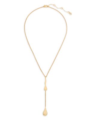 kate spade new york - Molten Lariat Necklace in Gold Tone