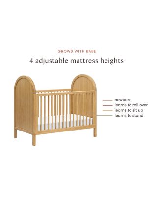 Bondi 3 in 1 Convertible Crib with Toddler Bed Conversion Kit