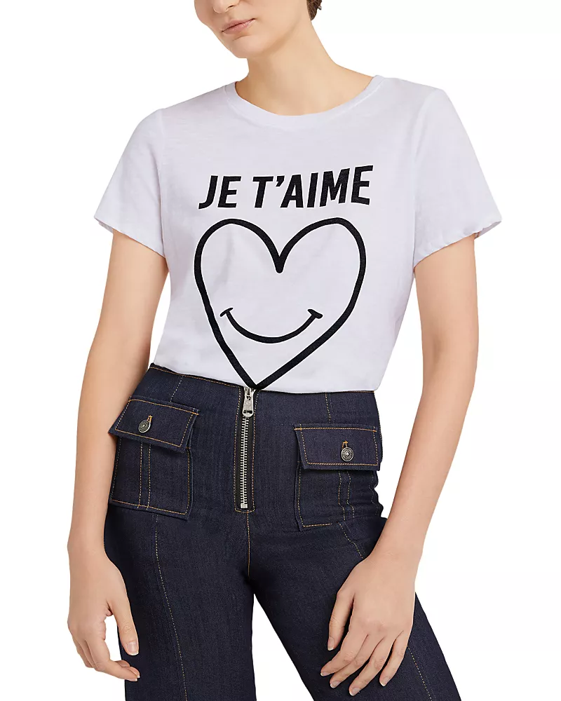 Cinq a Sept Smiling Heart Graphic Tee