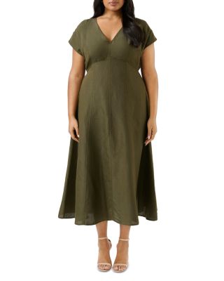 Aubrey V Neck Midi Dress