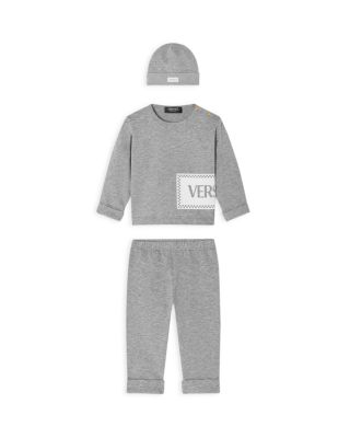 Unisex 3 Piece Gift Set, Hat, Melange Sweatshirt, Melange Sweatpants - Baby