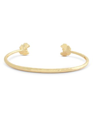 Pav&eacute; Butterfly Cuff Bracelet in 18K Gold Plated