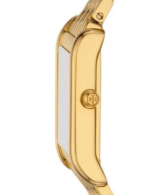 The Eleanor Angled Two-Hand Gold-Tone Stainless Steel Watch, 19mm x 37mm