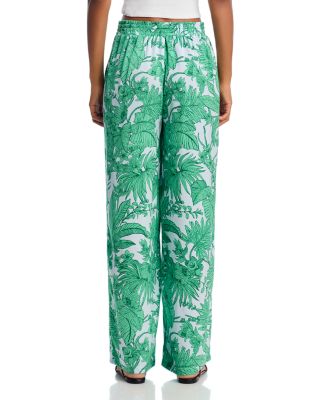 Palm Satin Shirt & Wide Leg Pants - Exclusive