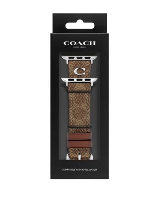 Apple Watch&reg; Tan Signature Canvas Strap, 38/40/41mm