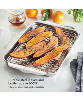 OvenBond&amp;reg; 9&amp;quot; x 12&amp;quot; Tri-ply Clad Stainless Steel Quarter Sheet Pan