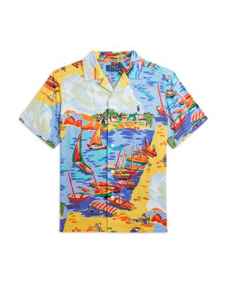 Polo Ralph Lauren - Boys' Riviera Print Cotton Camp Shirt - Little Kid, Big Kid