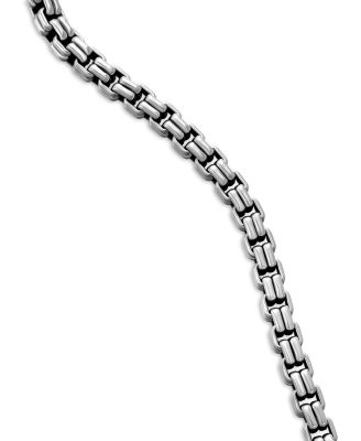 Sterling Silver Small Double Box Chain Necklace, 2.6mm