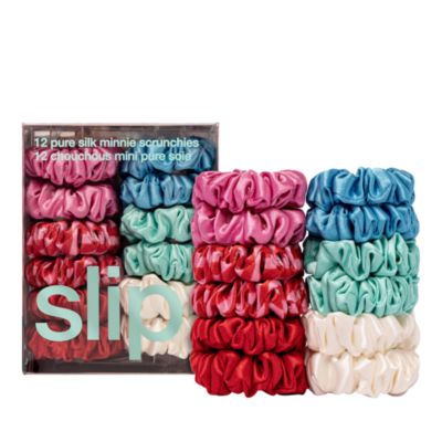 slip - Pure Silk Minnie Scrunchies, Set of 12