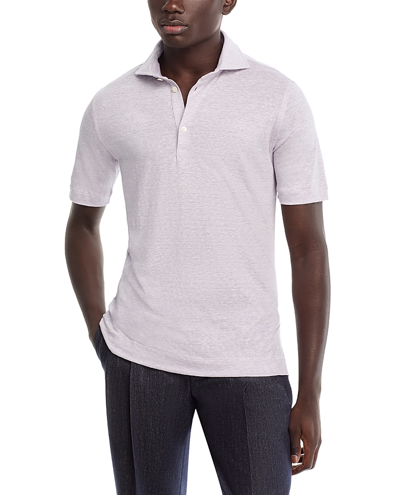 Maurizio Baldassari Wool
Linen Melange Jersey Polo