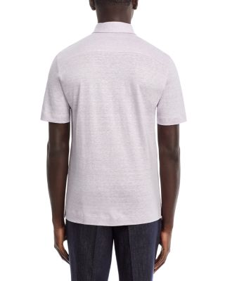 Wool & Linen M&eacute;lange Jersey Polo