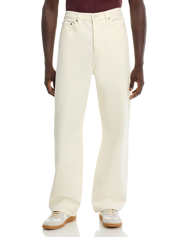 Frame Mens Baggy Jeans In Off White Grind In Off White