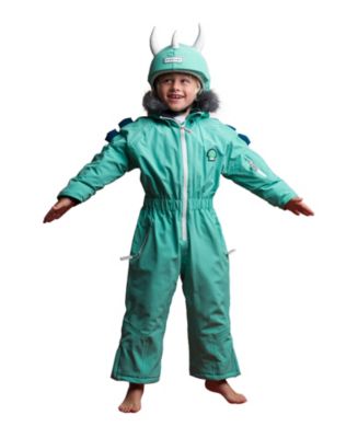 Roarsome Kids Spike The Dinosaur Ski Suit in Green
