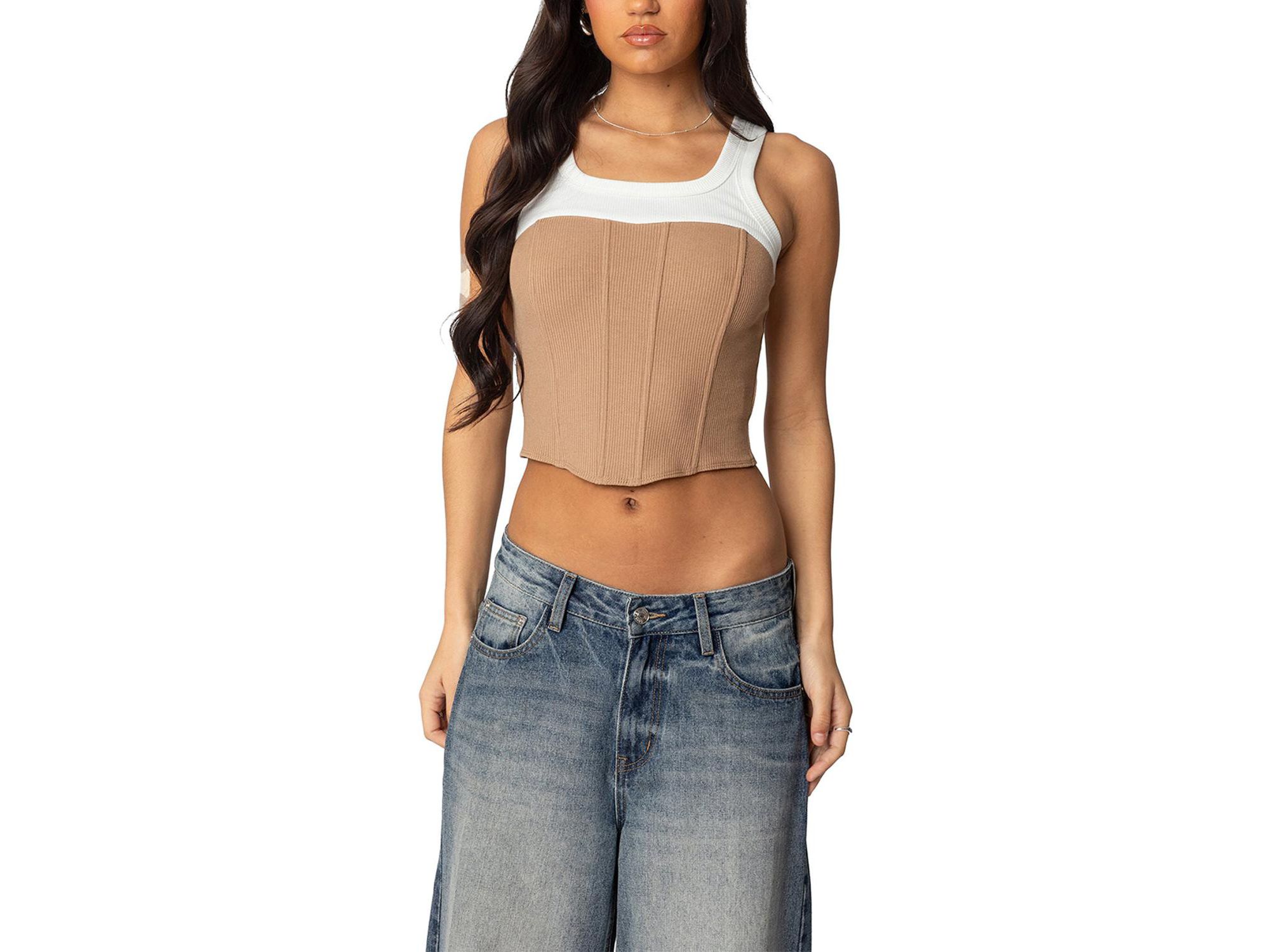 Ila Contrast Layered Corset - Image 1
