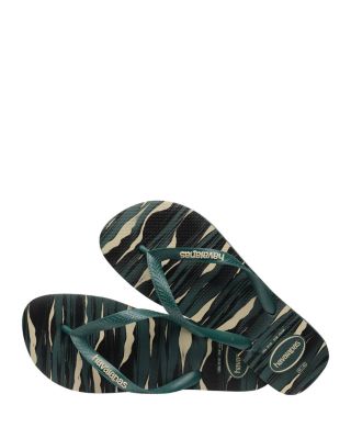 Men's Top Camo Print Flip-Flops