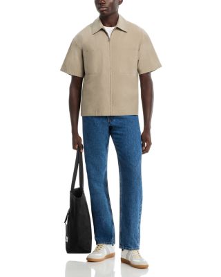 Light Poplin Zip Shirt