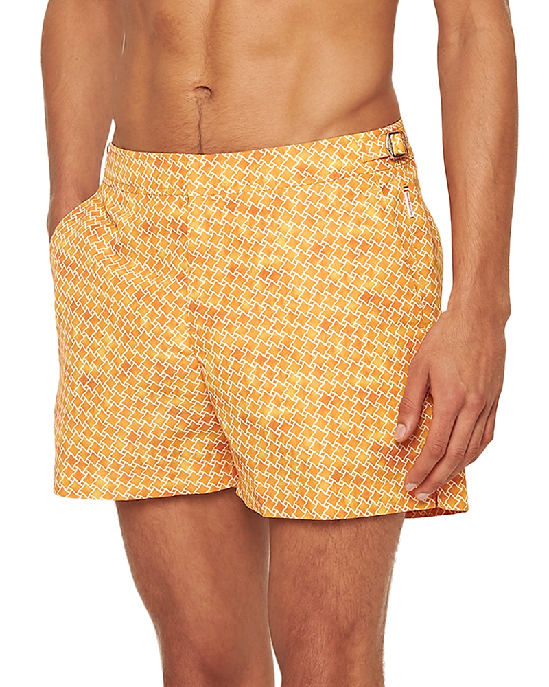 Orlebar Brown Setter High-low 4.5 Swim Trunks In Calypso Orange