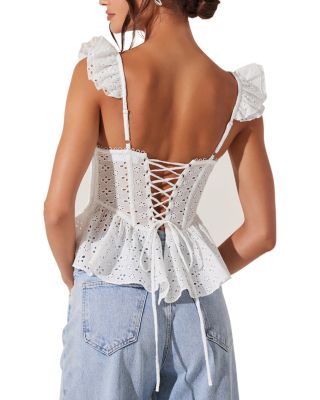 Baylin Bustier Peplum Top