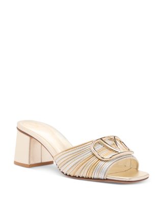 Valentino Garavani - Women's Metallic VLogo Signature Slide Sandals