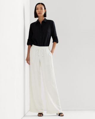 Linen Long Sleeve Collared Button Down Shirt, Regular & Petite