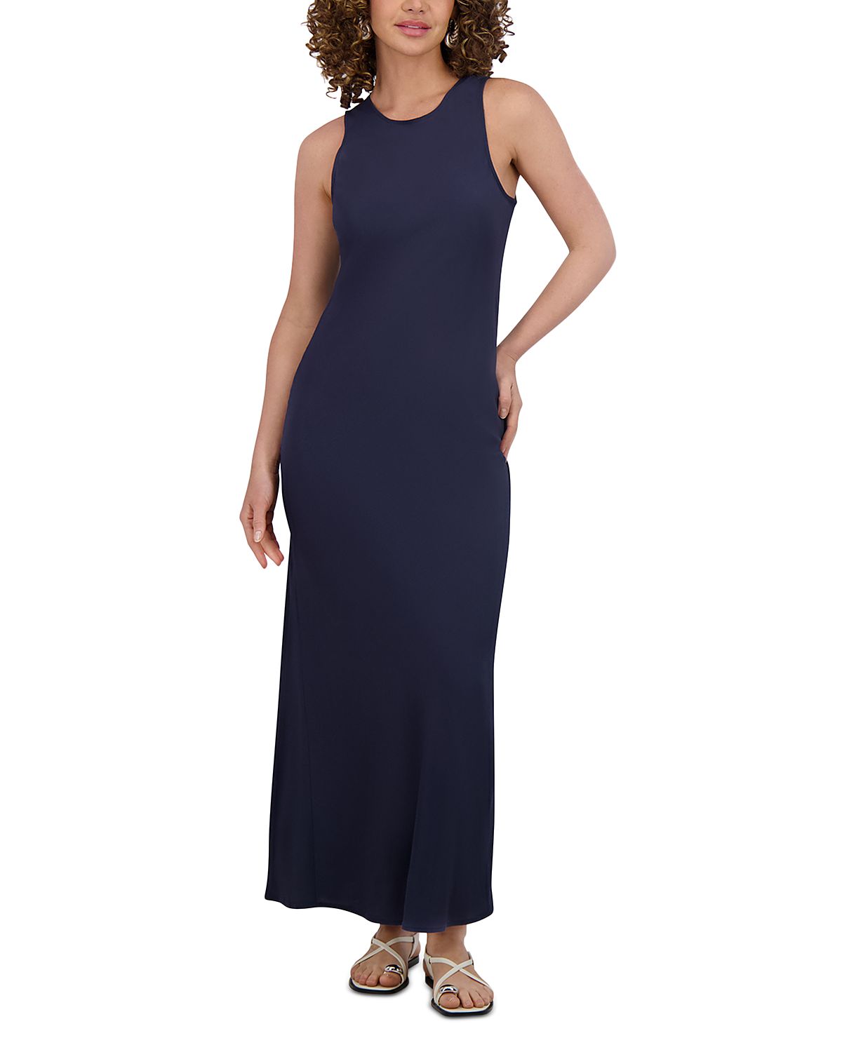 Point Georgette Column Dress