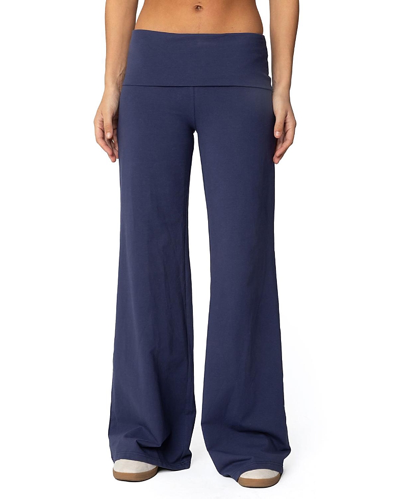 Edikted Wide Leg Fold Over Pants