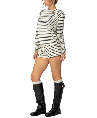 Jordyn Striped Drawstring Shorts